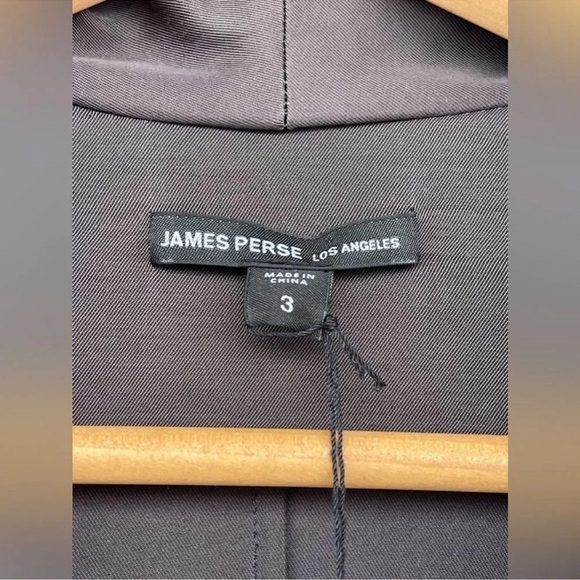 JAMES PERSE Open Front Tuxedo Jacket Blazer WEL2923 Size 3 (L) - Picture 3 of 11